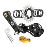 Maxbell Bike Single Speed Conversion Kit Repair Outdoor Riding Bike Chain Tensioners 20T Black