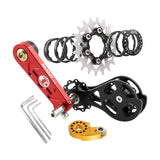 Maxbell Bike Single Speed Conversion Kit Repair Outdoor Riding Bike Chain Tensioners 20T Red