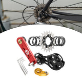 Maxbell Bike Single Speed Conversion Kit Repair Outdoor Riding Bike Chain Tensioners 20T Red
