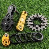 Maxbell Bike Single Speed Conversion Kit Repair Outdoor Riding Bike Chain Tensioners 20T Golden