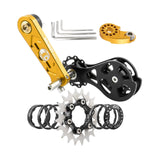 Maxbell Bike Single Speed Conversion Kit Repair Outdoor Riding Bike Chain Tensioners 20T Golden