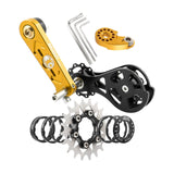 Maxbell Bike Single Speed Conversion Kit Repair Outdoor Riding Bike Chain Tensioners 20T Golden