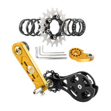 Maxbell Bike Single Speed Conversion Kit Repair Outdoor Riding Bike Chain Tensioners 20T Golden