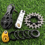 Maxbell Bike Single Speed Conversion Kit Repair Outdoor Riding Bike Chain Tensioners 20T Silver