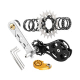 Maxbell Bike Single Speed Conversion Kit Repair Outdoor Riding Bike Chain Tensioners 20T Silver