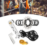 Maxbell Bike Single Speed Conversion Kit Repair Outdoor Riding Bike Chain Tensioners 20T Silver