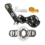 Maxbell Bike Single Speed Conversion Kit Repair Outdoor Riding Bike Chain Tensioners 21T Black