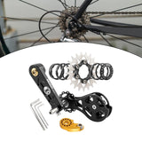 Maxbell Bike Single Speed Conversion Kit Repair Outdoor Riding Bike Chain Tensioners 21T Black