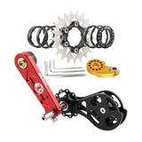 Maxbell Bike Single Speed Conversion Kit Repair Outdoor Riding Bike Chain Tensioners 21T Red