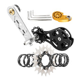 Maxbell Bike Single Speed Conversion Kit Repair Outdoor Riding Bike Chain Tensioners 21T Silver