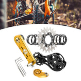 Maxbell Bike Single Speed Conversion Kit Repair Outdoor Riding Bike Chain Tensioners 22T Golden