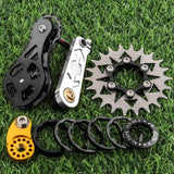Maxbell Bike Single Speed Conversion Kit Repair Outdoor Riding Bike Chain Tensioners 22T Silver