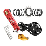 Maxbell Mountain Bike Single Speed Conversion Kit Bicycle Components Chain Tensioner 14T Red