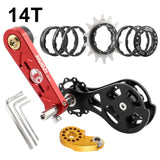 Maxbell Mountain Bike Single Speed Conversion Kit Bicycle Components Chain Tensioner 14T Red