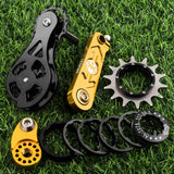 Maxbell Mountain Bike Single Speed Conversion Kit Bicycle Components Chain Tensioner 14T Gold