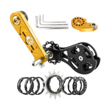 Maxbell Mountain Bike Single Speed Conversion Kit Bicycle Components Chain Tensioner 14T Gold