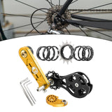 Maxbell Mountain Bike Single Speed Conversion Kit Bicycle Components Chain Tensioner 14T Gold