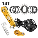 Maxbell Mountain Bike Single Speed Conversion Kit Bicycle Components Chain Tensioner 14T Gold