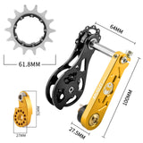 Maxbell Mountain Bike Single Speed Conversion Kit Bicycle Components Chain Tensioner 14T Gold