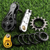 Maxbell Mountain Bike Single Speed Conversion Kit Bicycle Components Chain Tensioner 14T Silver
