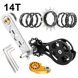 Maxbell Mountain Bike Single Speed Conversion Kit Bicycle Components Chain Tensioner 14T Silver