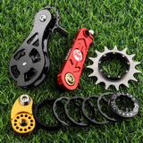 Maxbell Mountain Bike Single Speed Conversion Kit Bicycle Components Chain Tensioner 15T Red