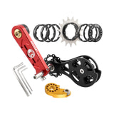 Maxbell Mountain Bike Single Speed Conversion Kit Bicycle Components Chain Tensioner 15T Red