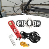 Maxbell Mountain Bike Single Speed Conversion Kit Bicycle Components Chain Tensioner 15T Red