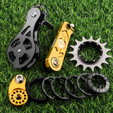 Maxbell Mountain Bike Single Speed Conversion Kit Bicycle Components Chain Tensioner 15T Gold