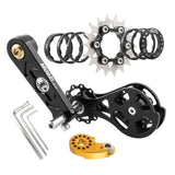 Maxbell Bike Chain Tensioner Single Speed Bicycle Tensioner Cycling Chain Tensioners 18T Black