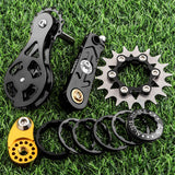 Maxbell Bike Chain Tensioner Single Speed Bicycle Tensioner Cycling Chain Tensioners 18T Black