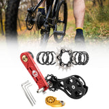 Maxbell Bike Chain Tensioner Single Speed Bicycle Tensioner Cycling Chain Tensioners 18T Red