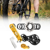 Maxbell Bike Chain Tensioner Single Speed Bicycle Tensioner Cycling Chain Tensioners 18T Gold