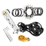 Maxbell Bike Chain Tensioner Single Speed Bicycle Tensioner Cycling Chain Tensioners 18T Silver