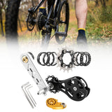 Maxbell Bike Chain Tensioner Single Speed Bicycle Tensioner Cycling Chain Tensioners 18T Silver