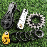 Maxbell Bike Chain Tensioner Single Speed Bicycle Tensioner Cycling Chain Tensioners 18T Silver