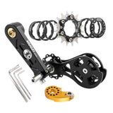 Maxbell Bike Single Speed Conversion Kit Cycling Accessories Repair Chain Tensioners Black 16T