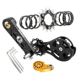 Maxbell Bike Single Speed Conversion Kit Cycling Accessories Repair Chain Tensioners Black 16T