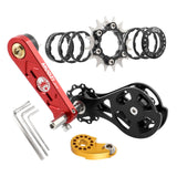 Maxbell Bike Single Speed Conversion Kit Cycling Accessories Repair Chain Tensioners Red 16T