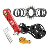 Maxbell Bike Single Speed Conversion Kit Cycling Accessories Repair Chain Tensioners Red 16T