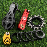 Maxbell Bike Single Speed Conversion Kit Cycling Accessories Repair Chain Tensioners Red 16T
