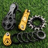 Maxbell Bike Single Speed Conversion Kit Cycling Accessories Repair Chain Tensioners Gold 16T