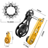 Maxbell Bike Single Speed Conversion Kit Cycling Accessories Repair Chain Tensioners Gold 16T