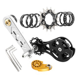 Maxbell Bike Single Speed Conversion Kit Cycling Accessories Repair Chain Tensioners Silver 16T