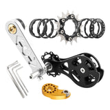 Maxbell Bike Single Speed Conversion Kit Cycling Accessories Repair Chain Tensioners Silver 16T
