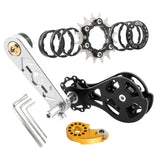 Maxbell Bike Single Speed Conversion Kit Cycling Accessories Repair Chain Tensioners Silver 16T