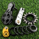 Maxbell Bike Single Speed Conversion Kit Cycling Accessories Repair Chain Tensioners Silver 16T