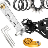 Maxbell Bike Single Speed Conversion Kit Cycling Accessories Repair Chain Tensioners Silver 16T