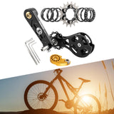 Maxbell Bike Single Speed Conversion Kit Cycling Accessories Repair Chain Tensioners Black 17T