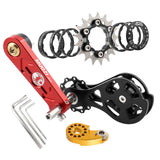 Maxbell Bike Single Speed Conversion Kit Cycling Accessories Repair Chain Tensioners Red 17T